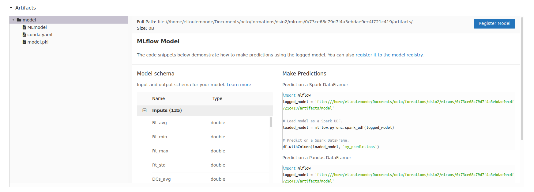 MLFLOW-artefact