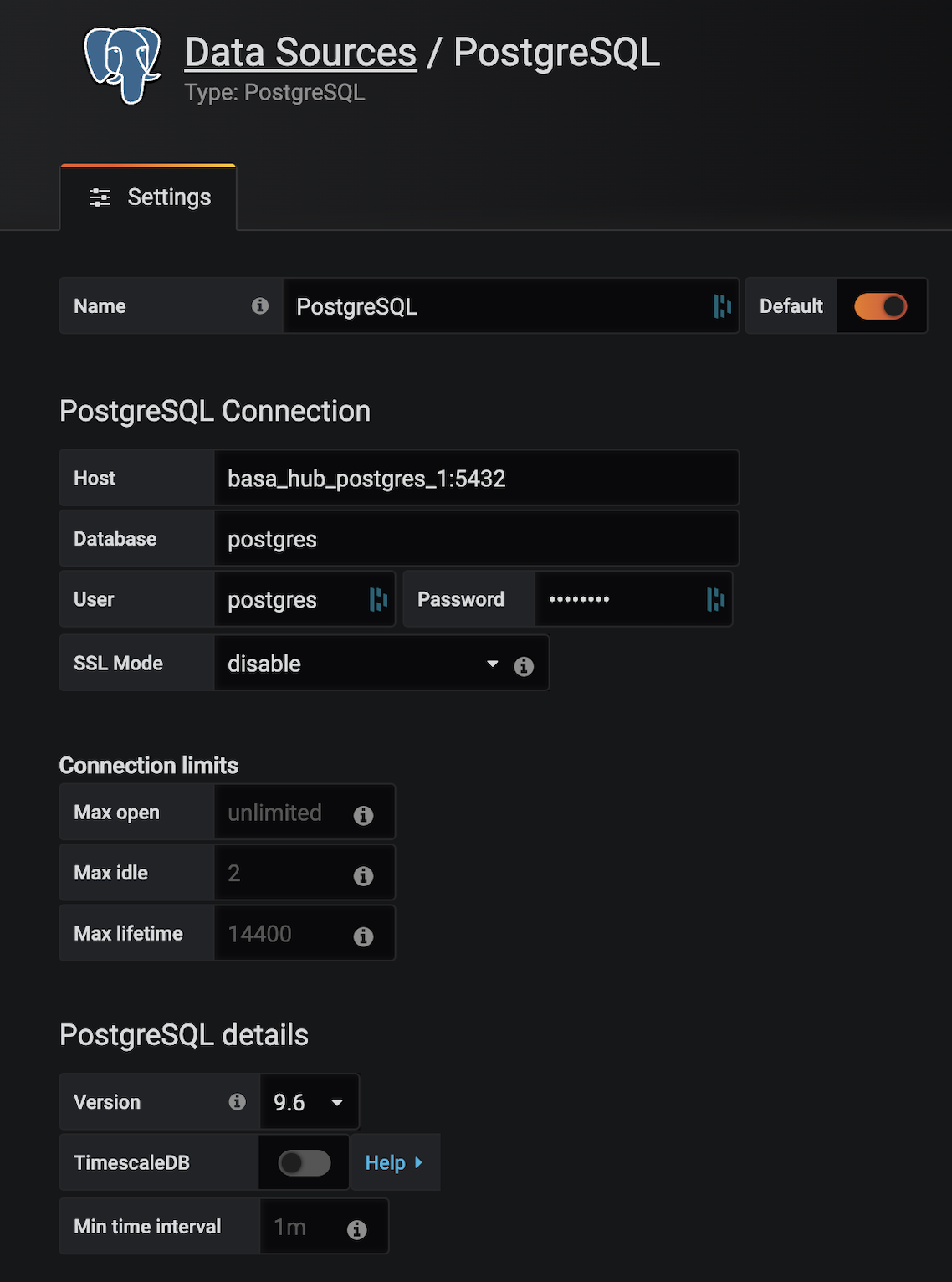 sdata-source-grafana